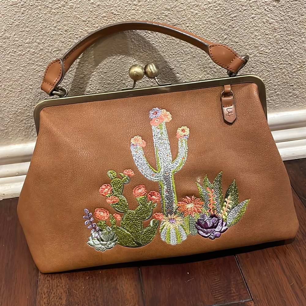 Elle Jae Gypset Boho clay satchel